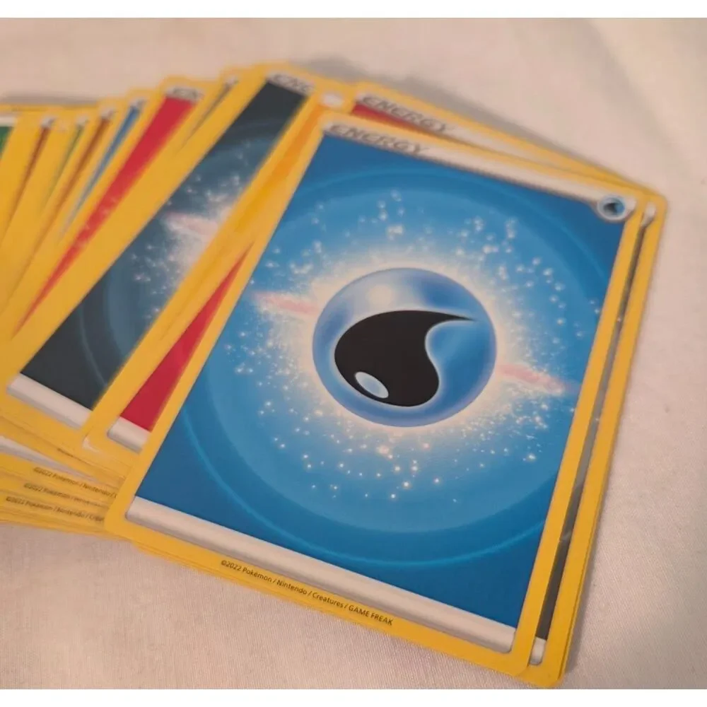 Pokemon Energy Card Lot Bulk Water Fire Grass Electric Trainer Cards 85 cards